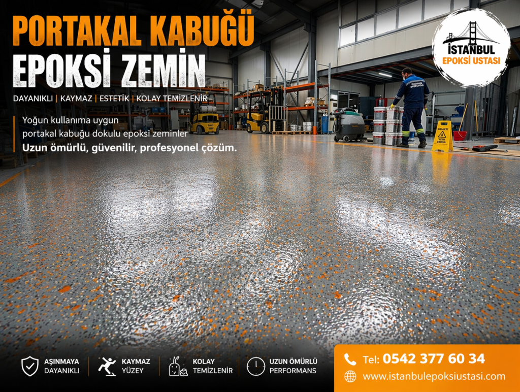 Portakal kabuğu epoksi uygulama