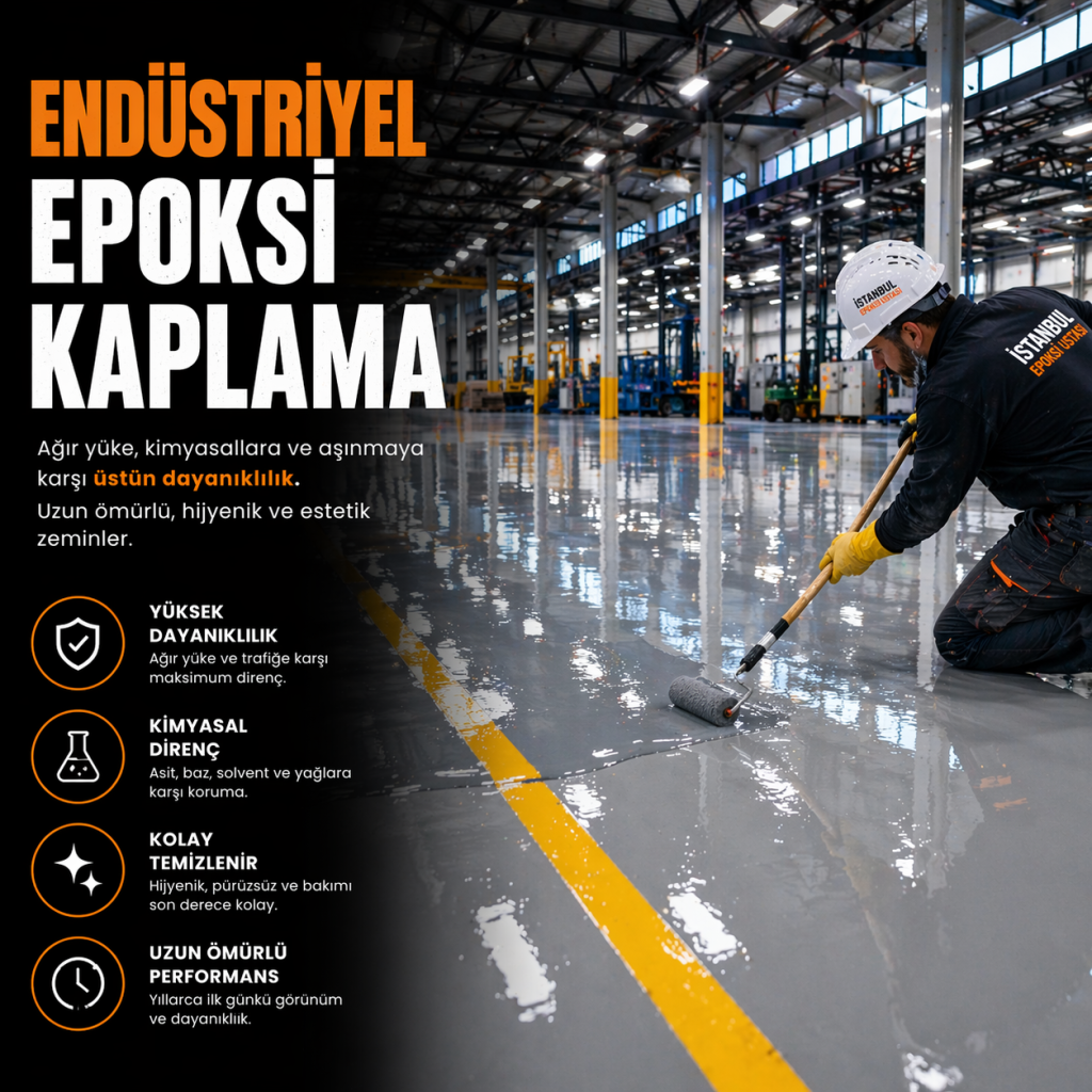 Endüstriyel epoksi kaplama uygulaması