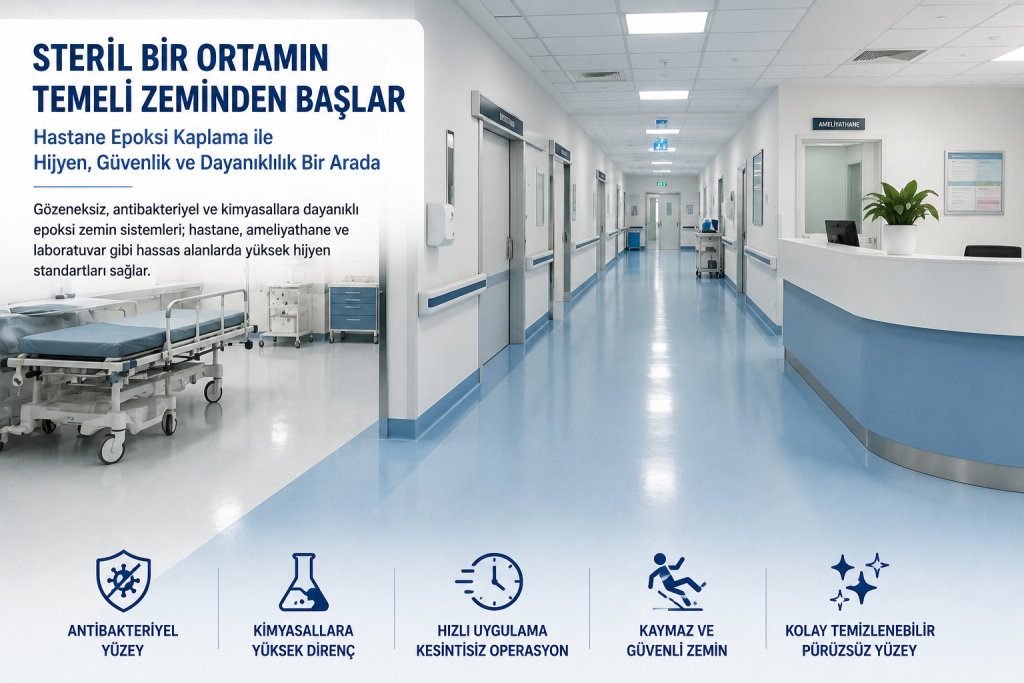 Sağlık Tesislerinde Zemin Hijyeni: Hastane Epoksi Kaplama Standartları
